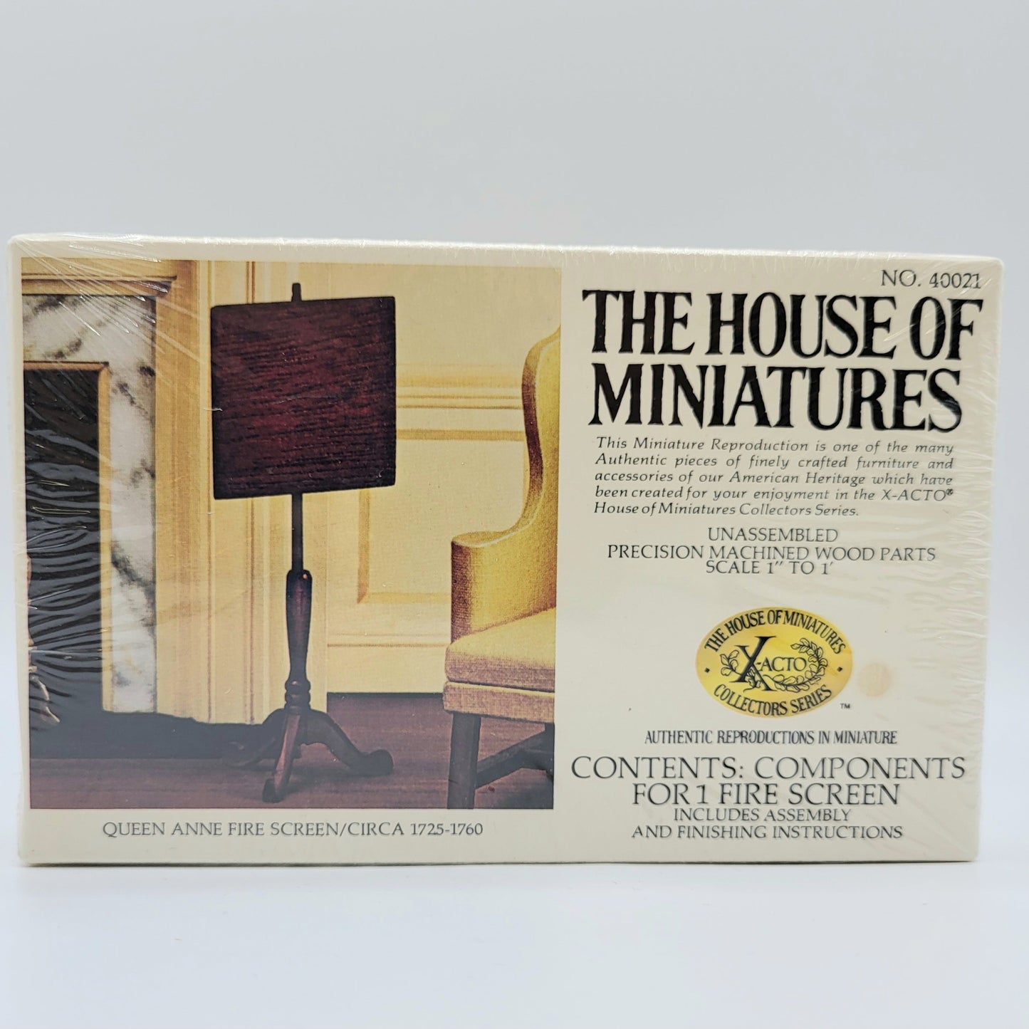 House of Miniatures Kit #40021 - Queen Anne Fire Screen Circa 1725-1760