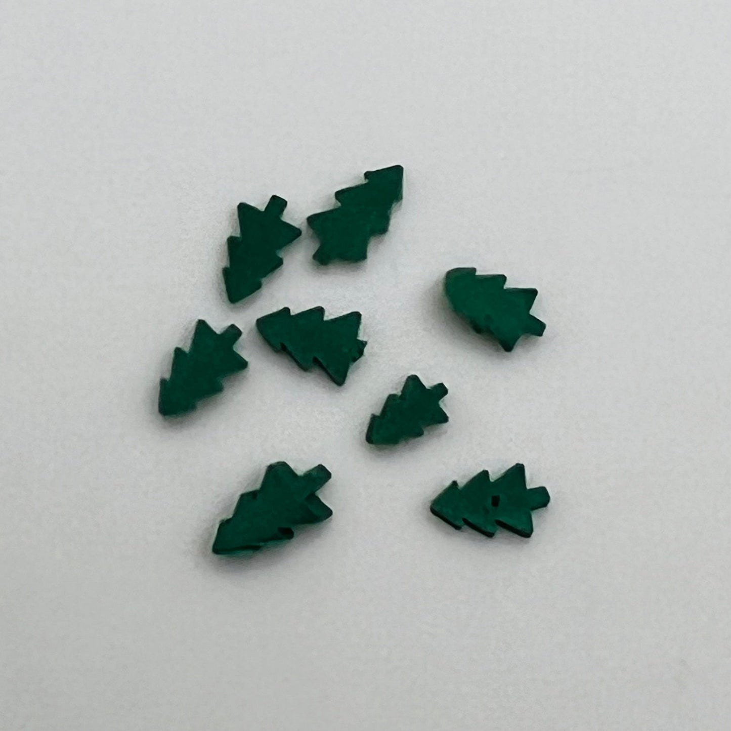 Candy - Shaped Like a Christmas Tree - 8 Pieces - Polymer Clay - 1/12 Scale Dollhouse Miniature