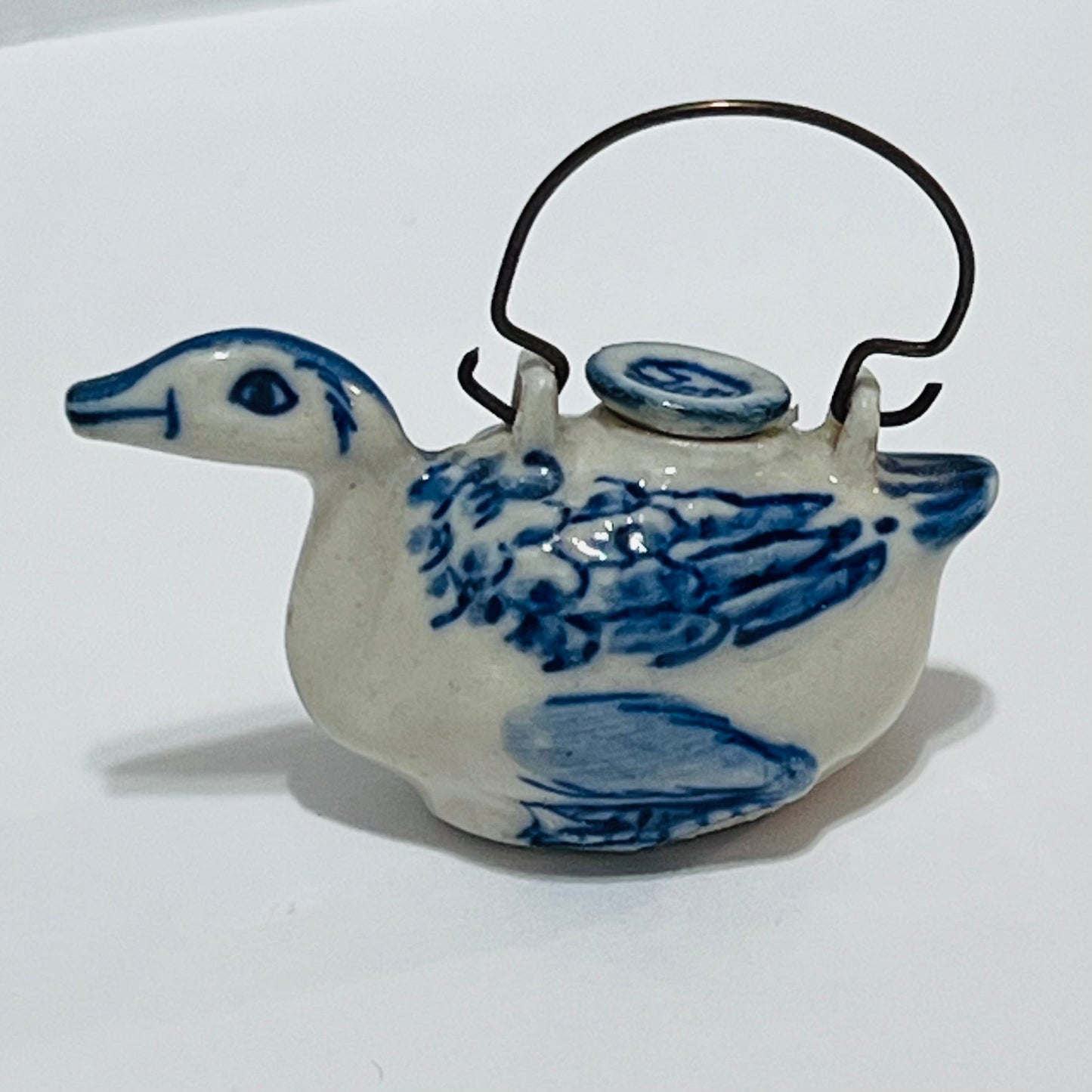 Duck Teapot - 1/2 Scale Dollhouse Miniature