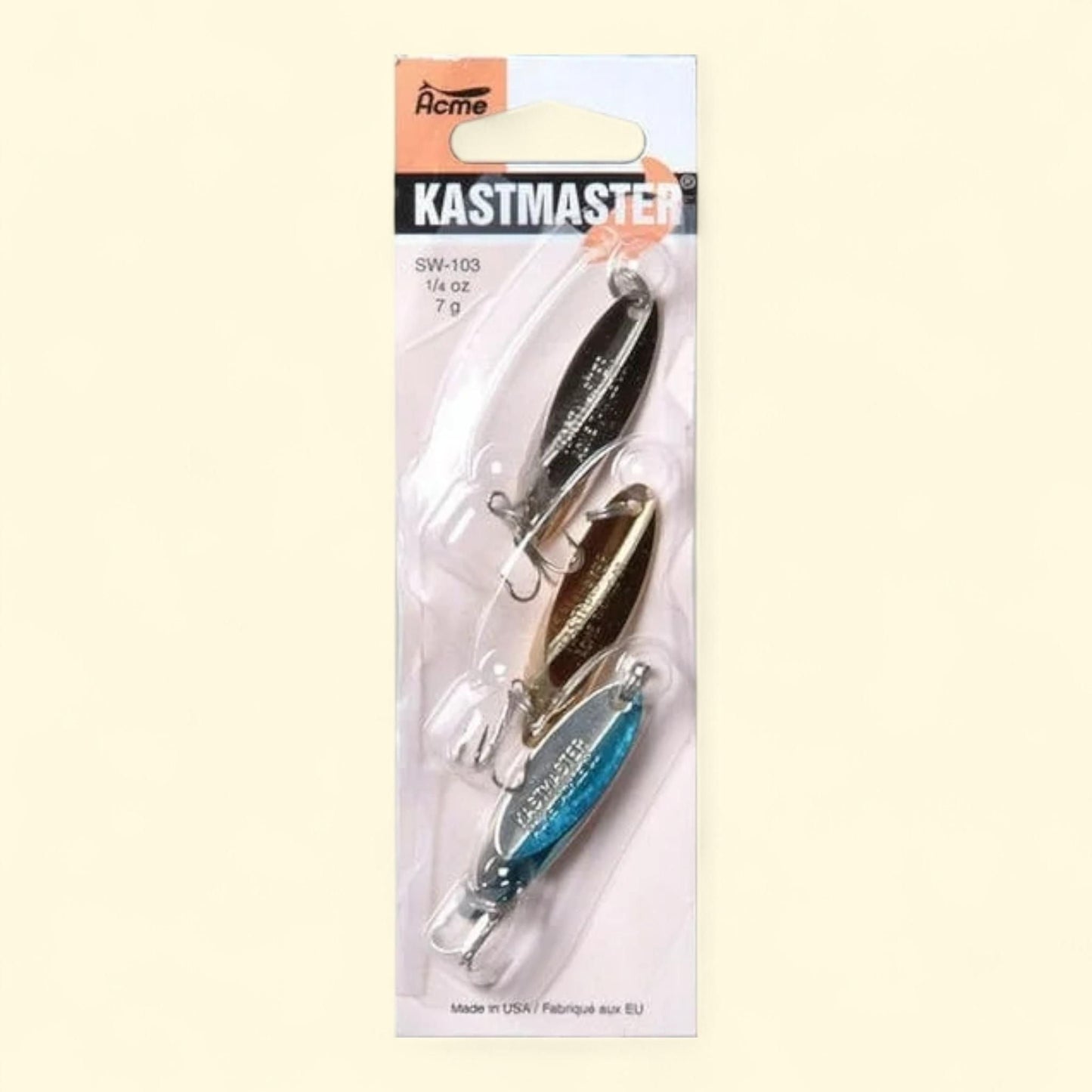 Acme Tackle Kastmaster Fishing Lure Spoons 3PK 1/4 oz.