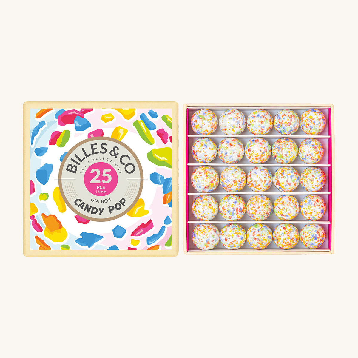 Billes & Co Candy Pop Marbles Uni Box - 25 Pack