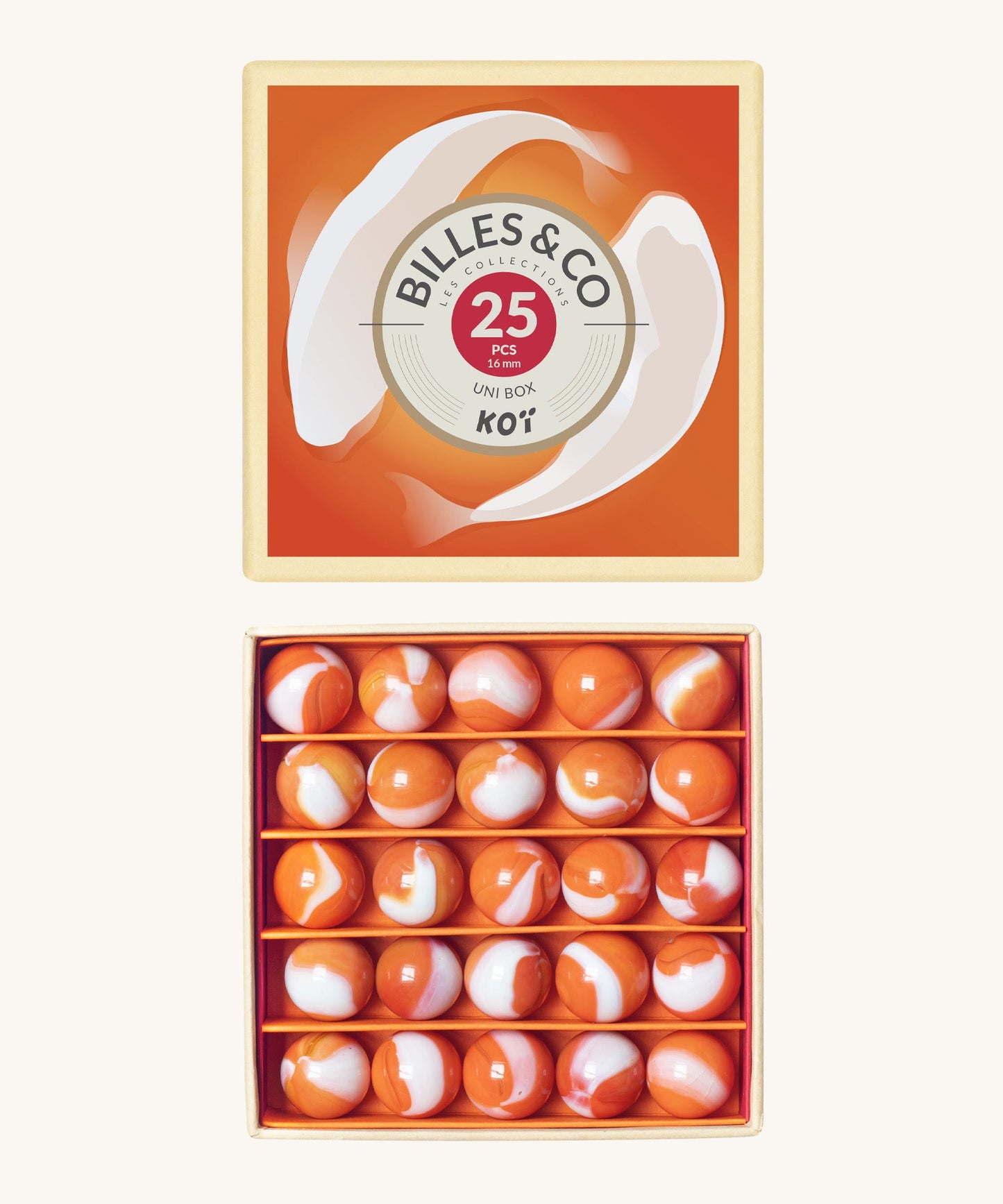 Billes & Co Koi Marbles Uni Box - 25 Pack