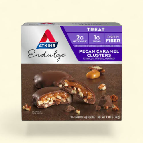 Atkins Endulge Treat, Pecan Caramel Clusters, 10 Ct