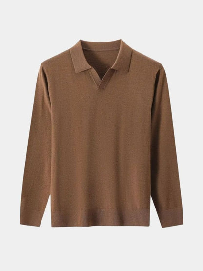 100-wool-knit-v-neck-turndown-pullover-sweater-cross-crown