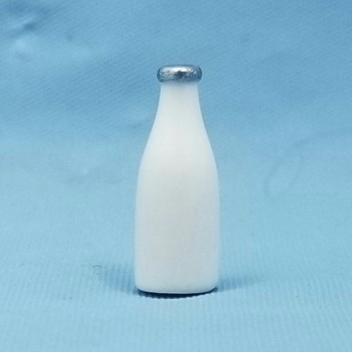 Retro Bottle of Milk - 1/12 Scale Dollhouse Miniature