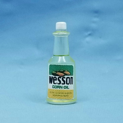 1/12 Scale Bottle of Wesson Oil - Dollhouse Miniature
