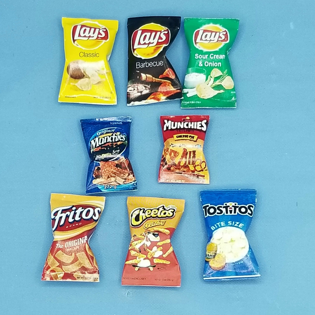 Family Size Bags of Snack Food - 1/12 Scale - Dollhouse