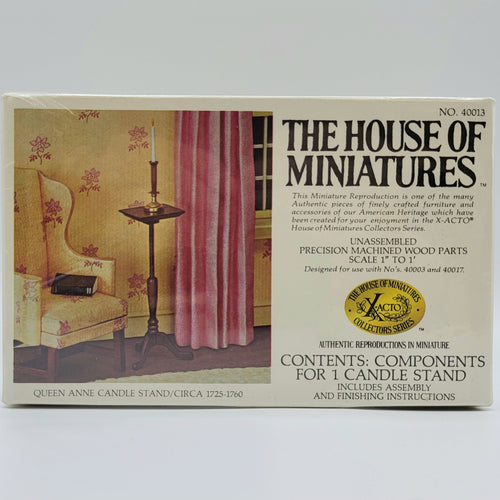 House of Miniatures Kit #40013 - Queen Anne Candle Stand - Circa 1725-1760