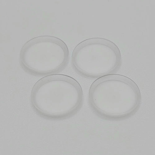Plastic Plates - Set of 4 - 1/24 Scale Dollhouse Miniature