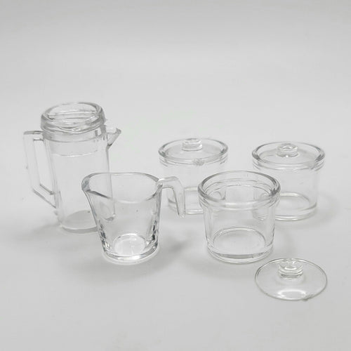 Container Set - Clear Plastic - 1/12 Scale Dollhouse Miniature