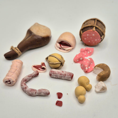 Handmade Selection of Butcher Meats - 1/12 Scale Dollhouse Miniature