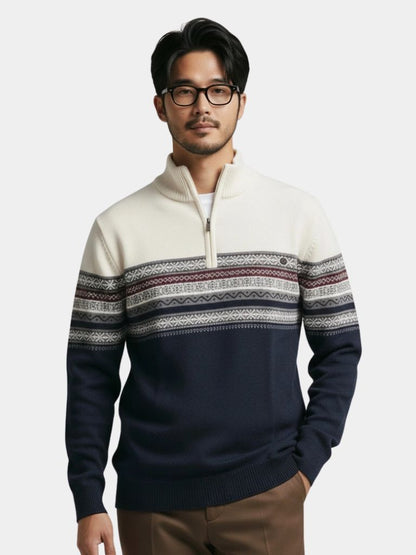 half-zip-knit-pullover-sweater-cross-crown
