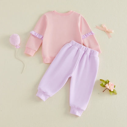 PURPLE BOW Ruffle Outfit