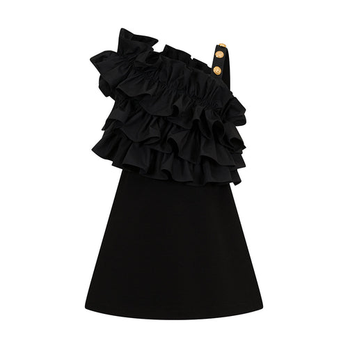 Balmain Kids Ruffle Dress