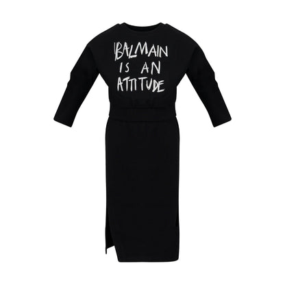 Balmain Kids Graphic Print Dress