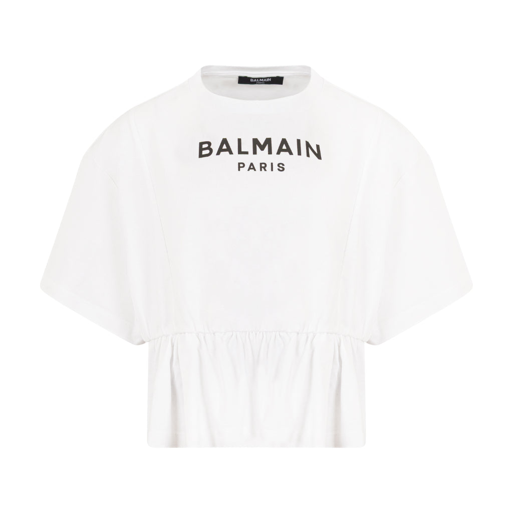 Balmain Kids Logo Flared Top