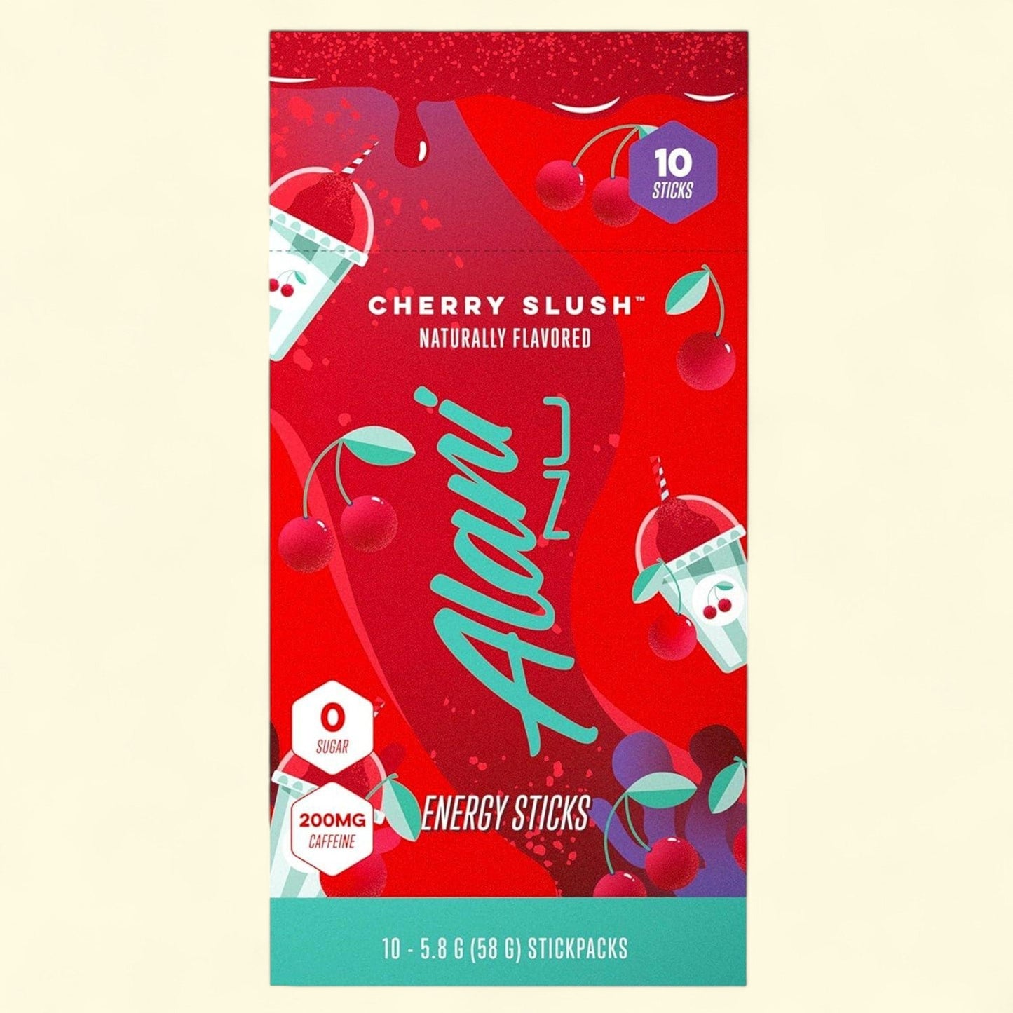 Alani Nu Cherry Slush Energy Drink Mix Packets, Sugar Free, 10 Pack