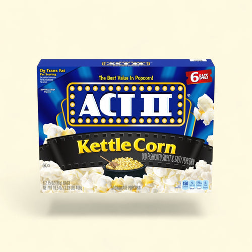 Act II Kettle Corn Microwave Popcorn, 2.75 oz., 6-Count
