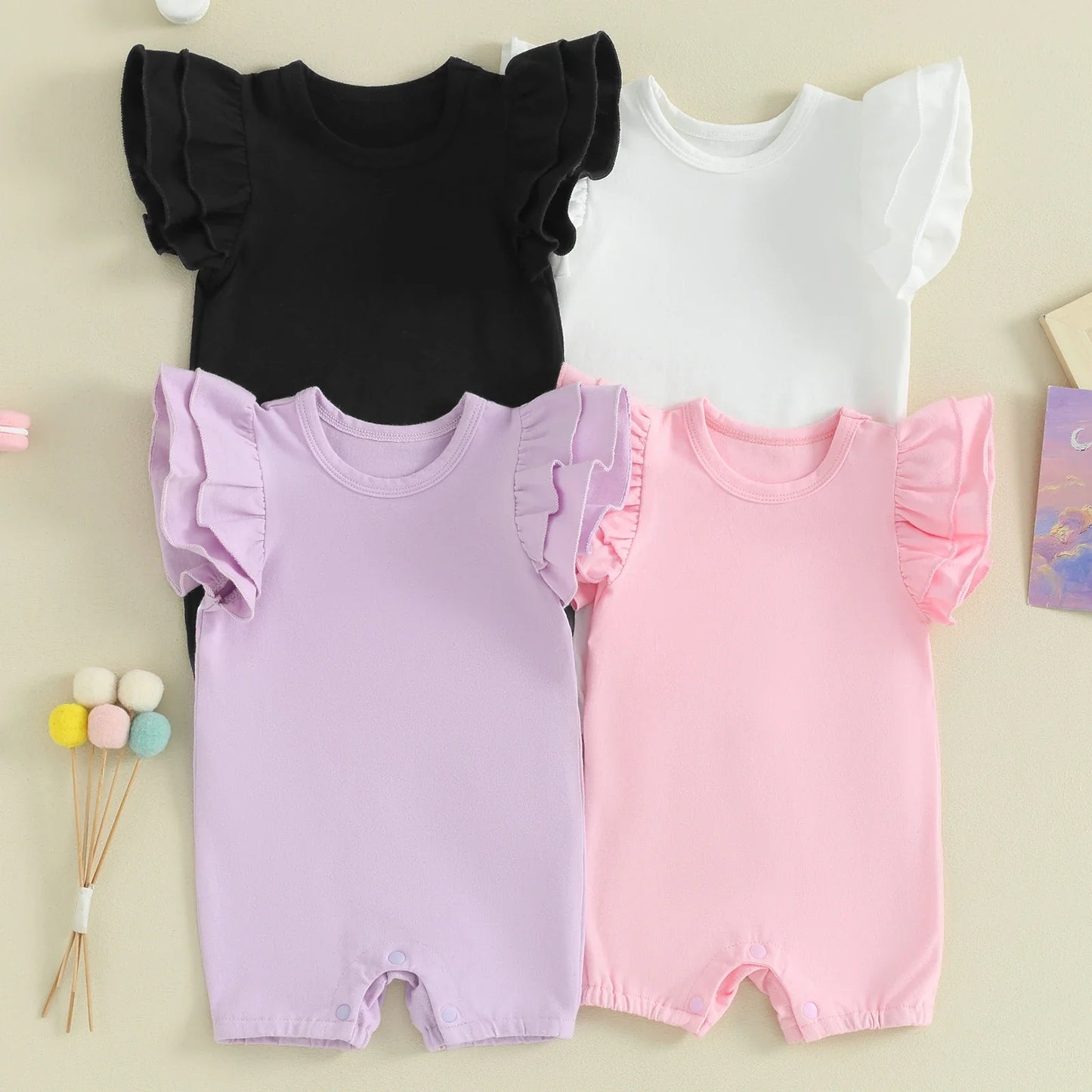POLLY Ruffle Summer Romper