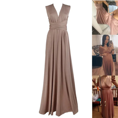 Women Long Party Dress Club Floor-Length Summer Backless Bandage Maxi Dress Multiway Bridesmaids Boho Women Dress Vestidos