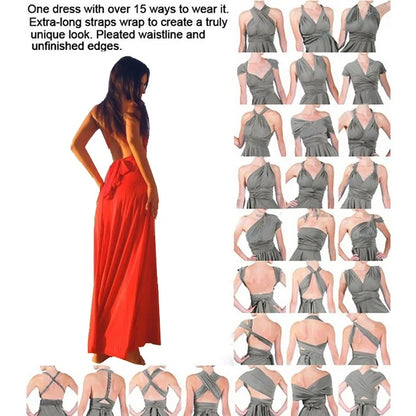 Women Long Party Dress Club Floor-Length Summer Backless Bandage Maxi Dress Multiway Bridesmaids Boho Women Dress Vestidos