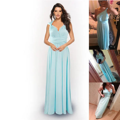 Women Long Party Dress Club Floor-Length Summer Backless Bandage Maxi Dress Multiway Bridesmaids Boho Women Dress Vestidos