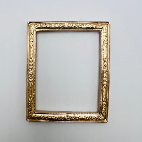 Gold Resin Picture Frame - 1/12 Scale Dollhouse or Diorama Miniature