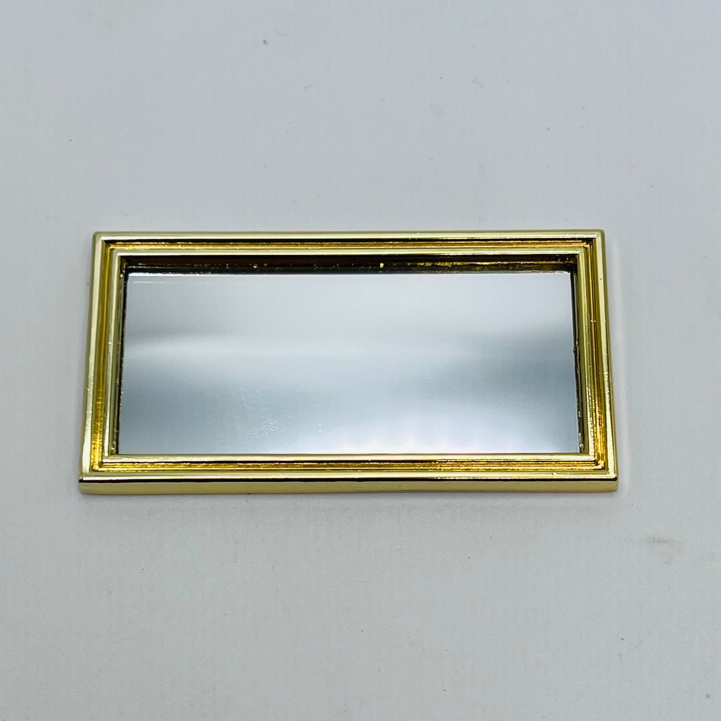 Rectangular Gold Mirror - 1/12 Scale Dollhouse Miniature