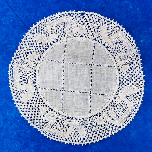 Crochet- Table Centerpiece - 1/12 Scale Dollhouse Miniature