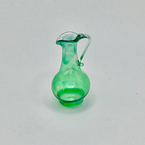 Emerald Carafe - Glass - 1/12 Scale Dollhouse Miniature