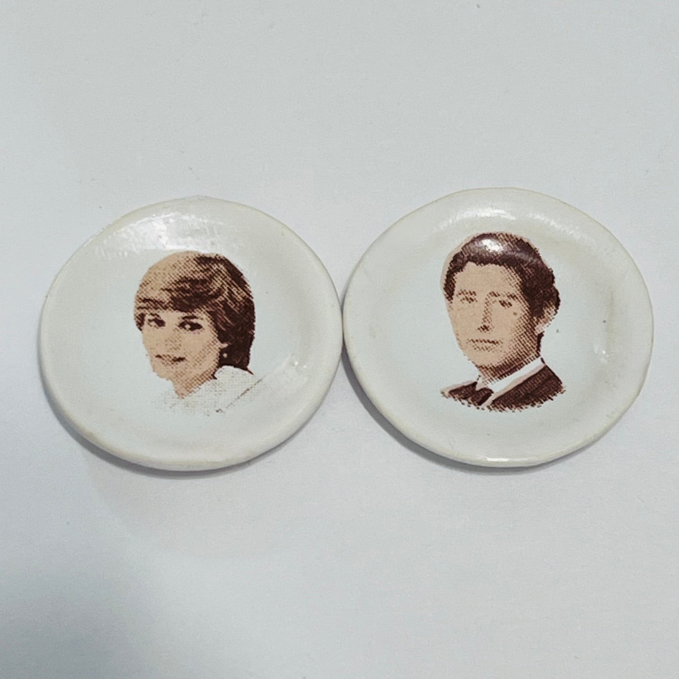 Decorative Royal Plates by Muriel Hopwood - 1/12 Scale Dollhouse Miniature