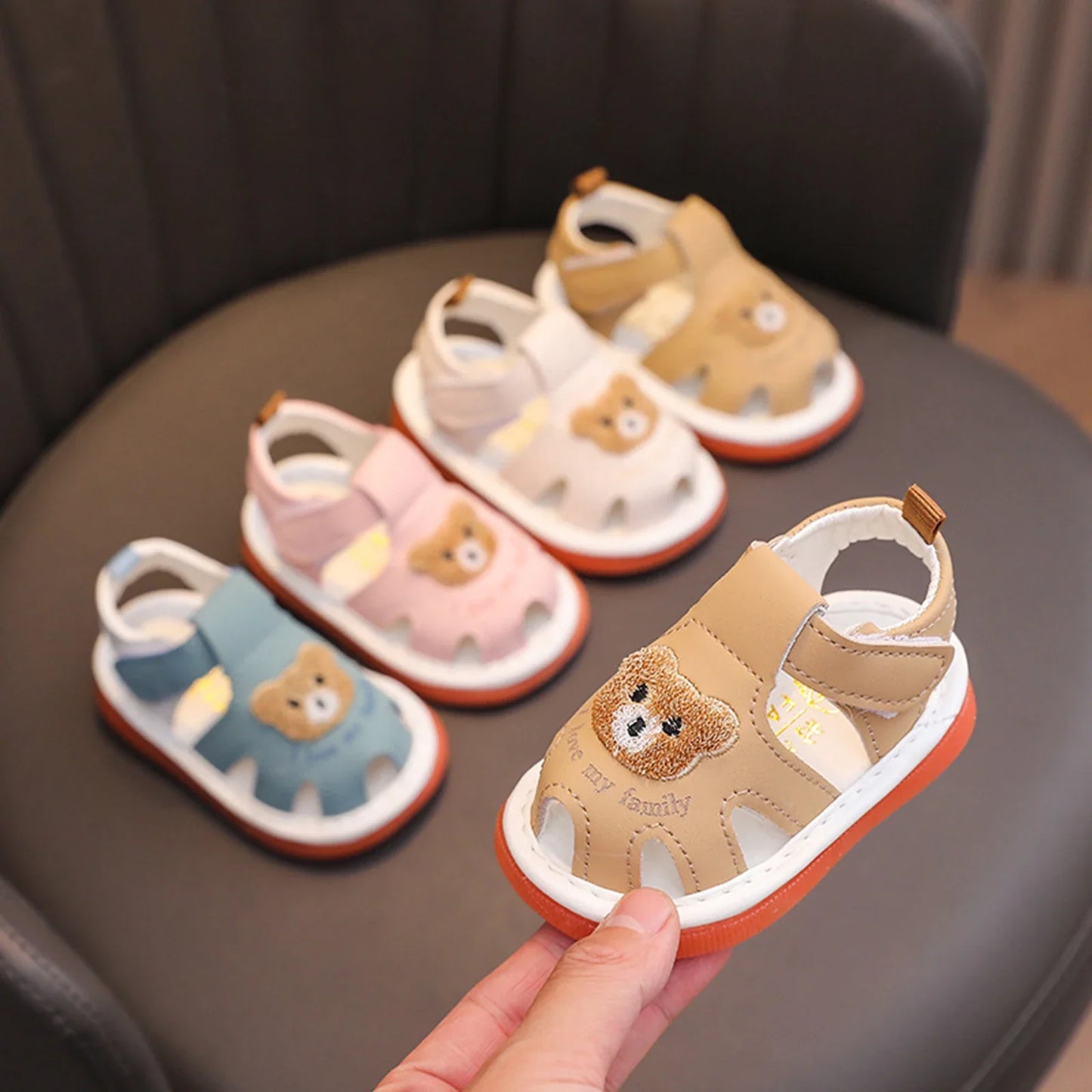 I LOVE MY FAMILY Bear Sandals