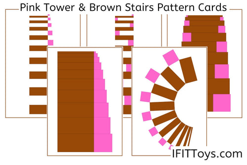 Pink Tower & Brown Stair Pattern Cards (PDF)