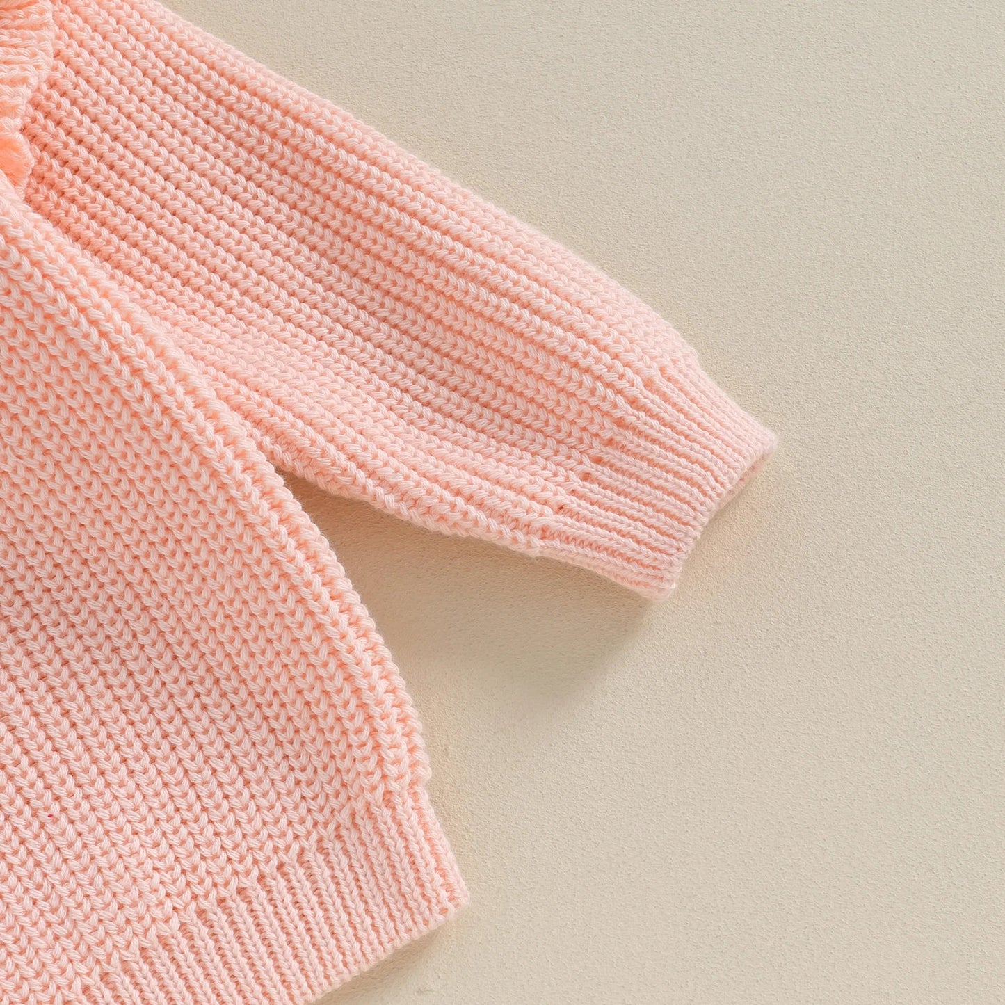 AUDREY Ruffle Sleeve Knitted Sweater