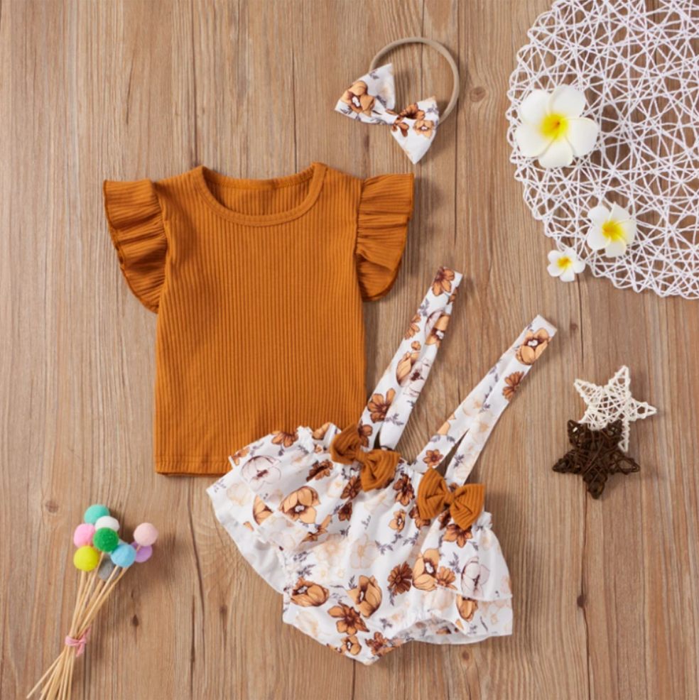SOPHIE Overall Romper with Headband