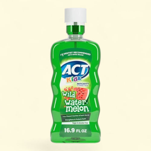 ACT Kids Anticavity Fluoride Mouthwash, Wild Watermelon, 16.9 fl. oz.