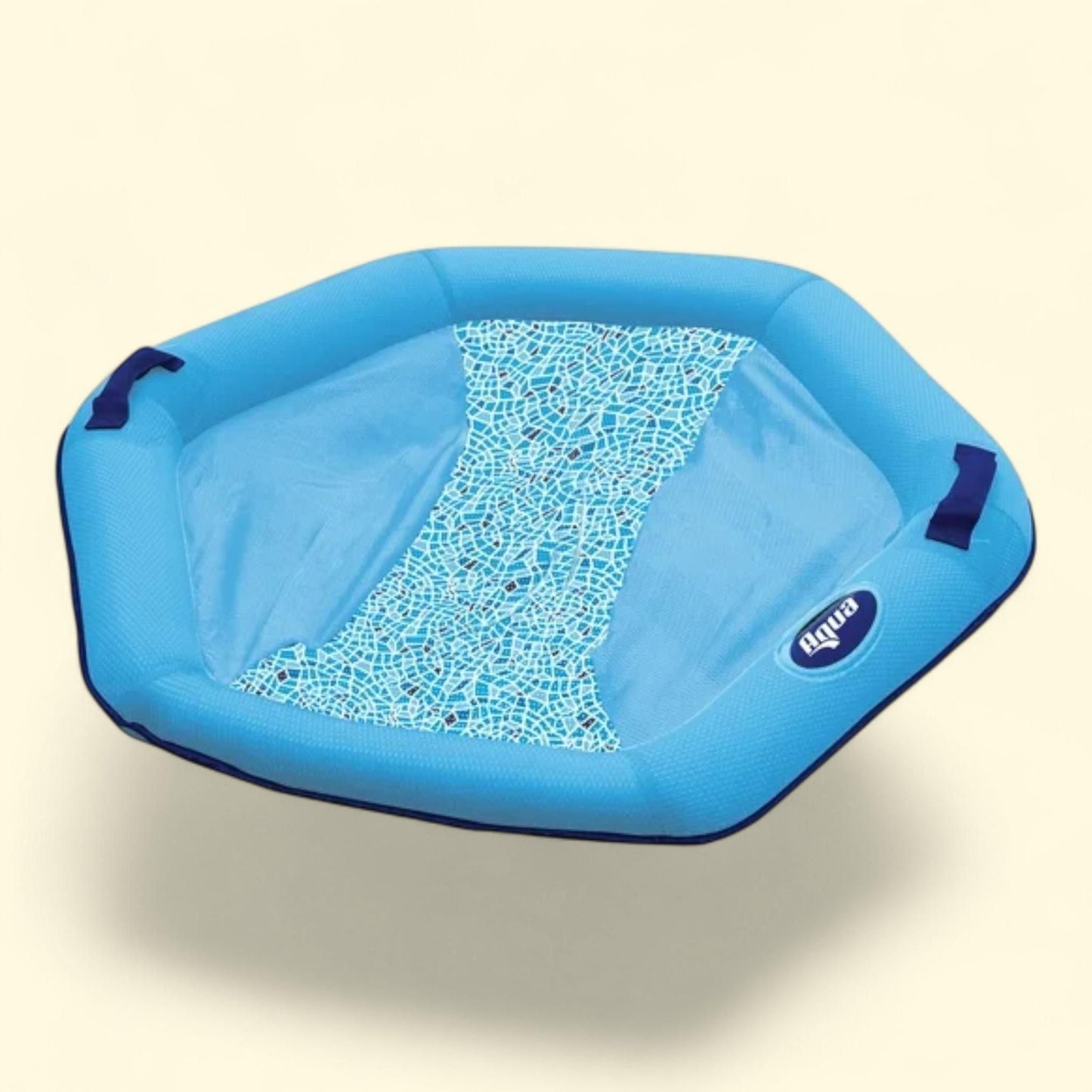Aqua-Leisure Hex Lounge Chair Pool Float, Blue, 250 lbs