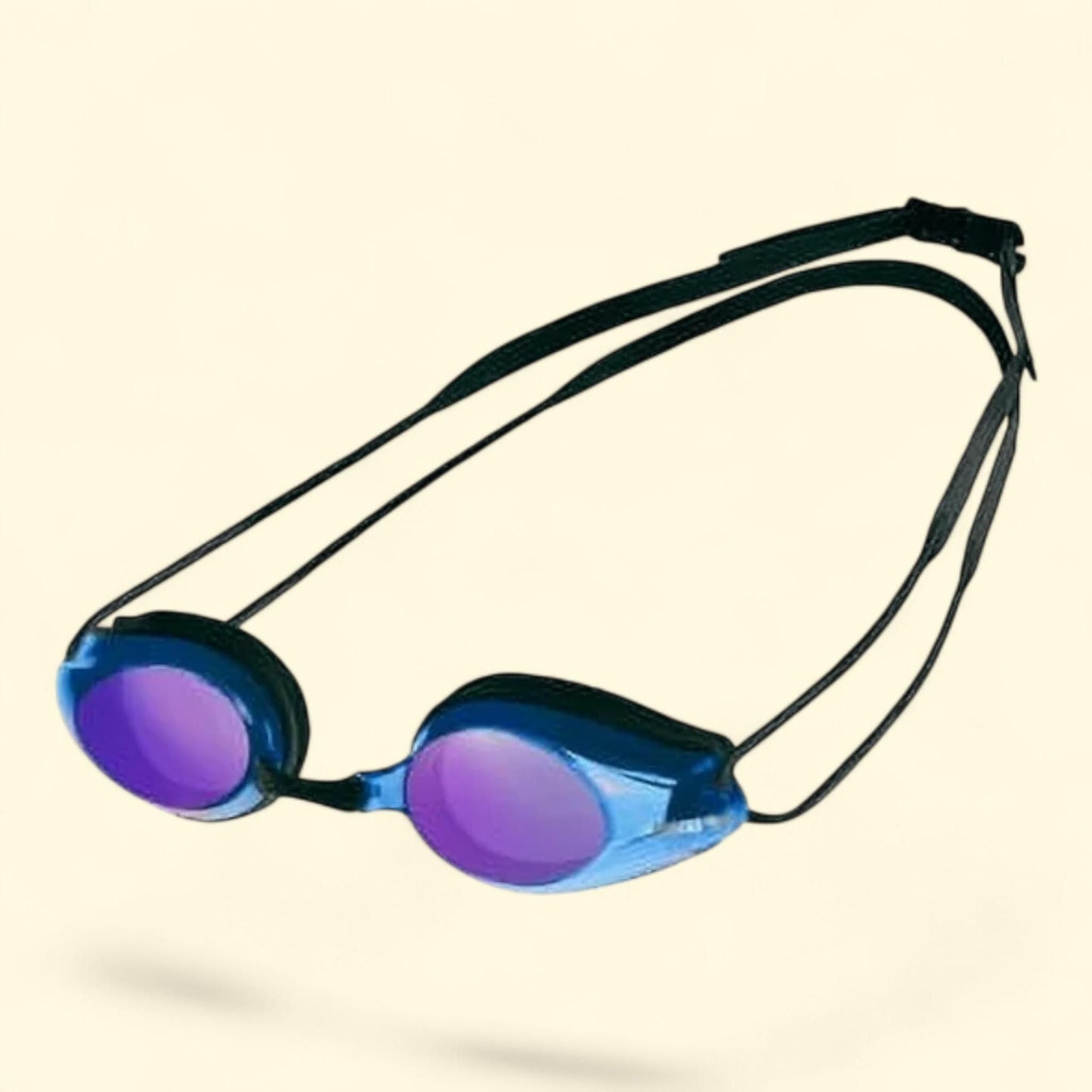 Arena Track Swimming Sport Goggles, Black and Blue, One Size