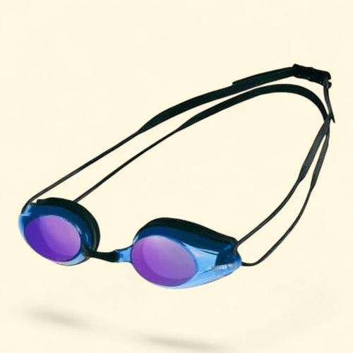 Arena Track Swimming Sport Goggles, Black and Blue, One Size