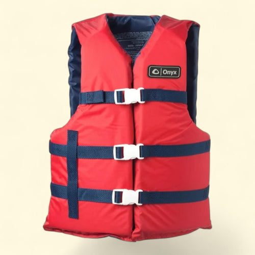 Absolute Outdoor Onyx Adult General Purpose Vest, Red, Type III, 2.5 lb