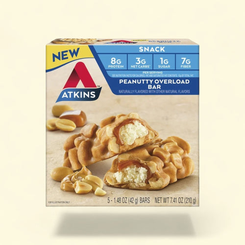 Atkins Peanutty Overload Snack Bar, 5 Count