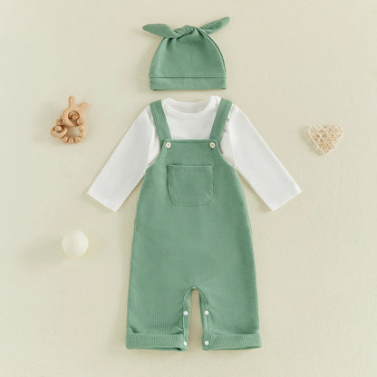 EVERETT Overall Outfit with Beanie