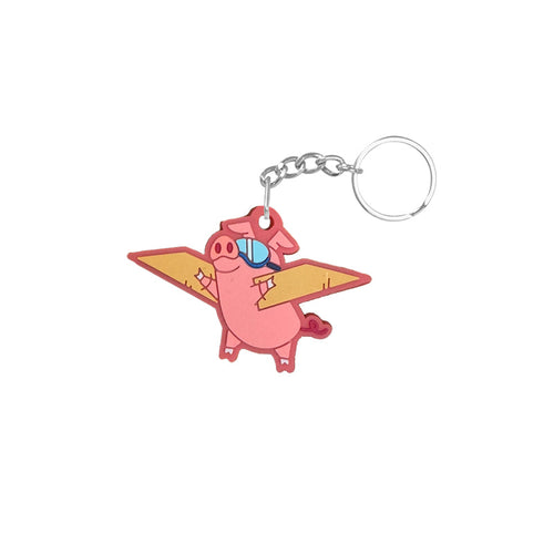 Keychain - Flying Pig