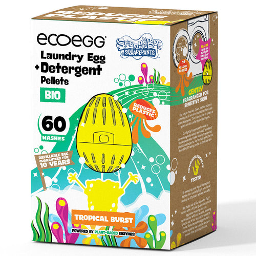 EcoEgg SpongeBob 60 Wash BIO Laundry Egg - Tropical Burst