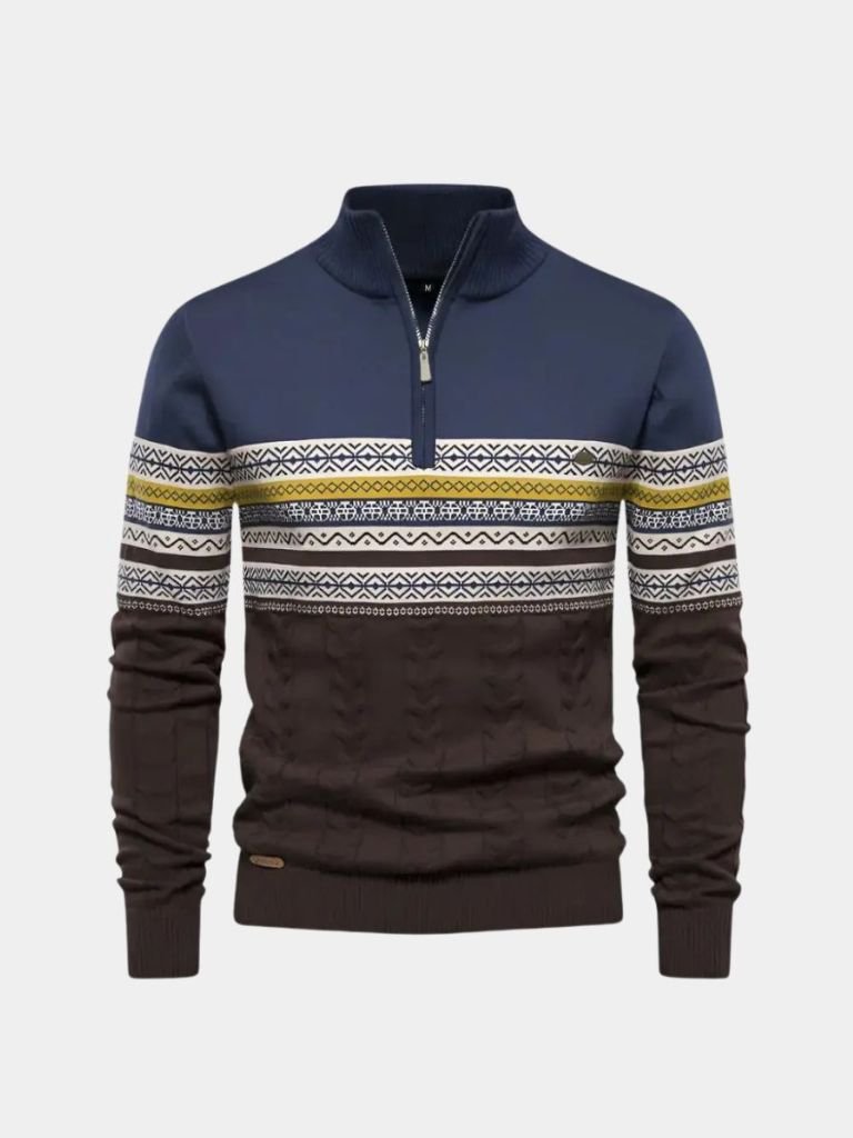 half-zip-knit-pullover-sweater-cross-crown