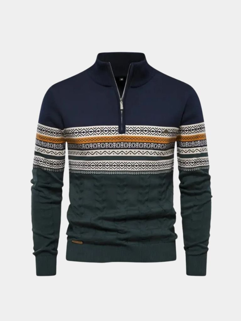 half-zip-knit-pullover-sweater-cross-crown
