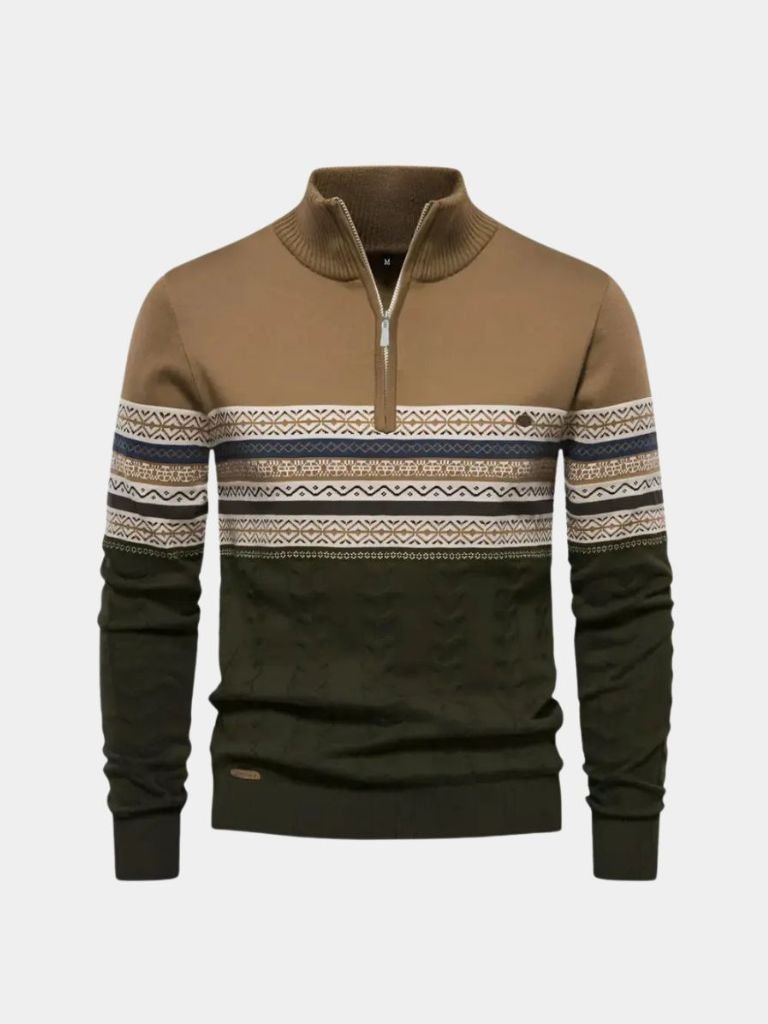 half-zip-knit-pullover-sweater-cross-crown