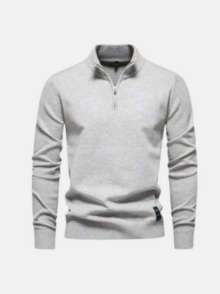 half-zip-knitwear-pullover-sweater-cross-crown