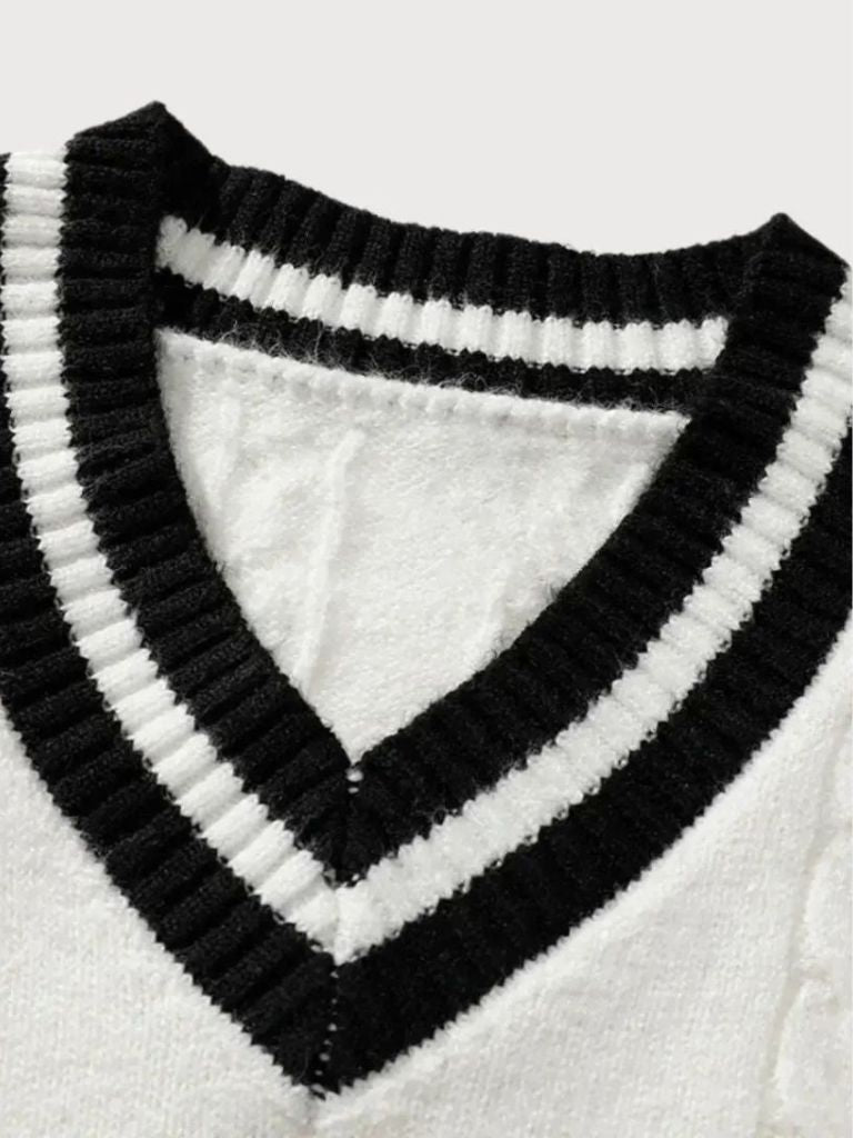 minimalist-v-neck-sweater-cross-crown