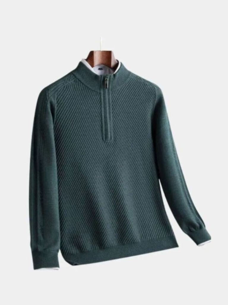 stripe-quarter-zip-wool-sweater-cross-crown